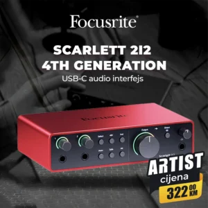 Focusrite SCARLETT 2i2 4th Generation USB-C audio interfejs