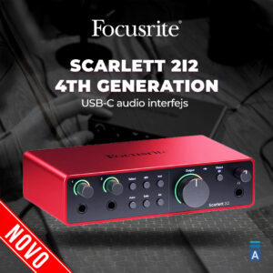 Focusrite SCARLETT 2i2 4th Generation USB-C audio interfejs