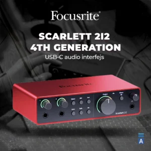 Focusrite SCARLETT 2i2 4th Generation USB-C audio interfejs