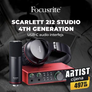 Focusrite SCARLETT 2i2 STUDIO 4th Generation USB-C audio interfejs