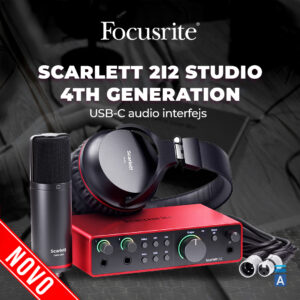 Focusrite SCARLETT 2i2 STUDIO 4th Generation USB-C audio interfejs