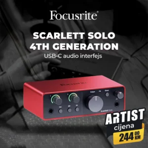 Focusrite SCARLETT SOLO 4th Generation USB-C audio interfejs