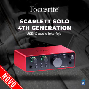 Focusrite SCARLETT SOLO 4th Generation USB-C audio interfejs