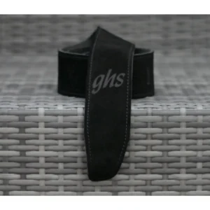 GHS remen za gitaru kožni Suede Leather crni