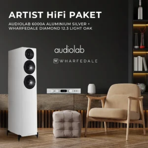 Artist HiFi paket: Audiolab 6000A + par Wharfedale Diamond 12.3 White Oak