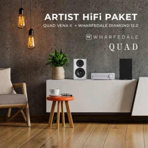 Artist HiFi paket: Quad Vena II Silver + par Wharfedale Diamond 12.2 Light Oak