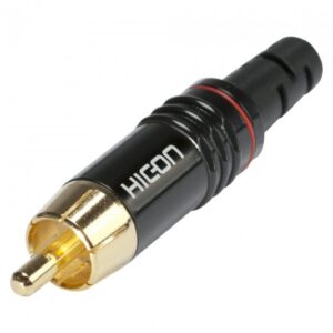 Hicon HI-CM06-RED RCA konektor činč
