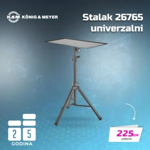 K&M stalak 26765 univerzalni, za laptop, miksetu, kontroler