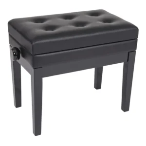Kinsman Deluxe Piano klupa saten crna