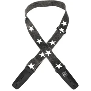 Lock-It Stars Black White remen za gitaru