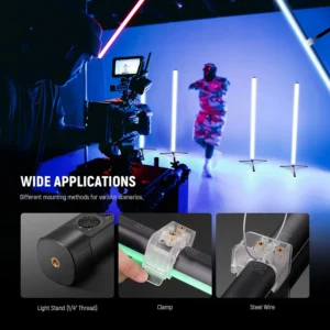 Neewer TL120C RGB LED svjetlosna cijev 4' za video i foto produkciju – Prodaja Artist d.o.o. Banja Luka, Sarajevo