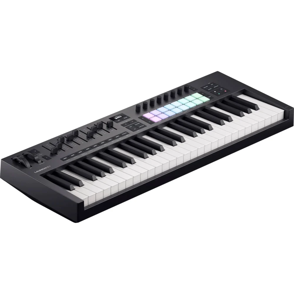 Novation Launchkey 49 MK4 USB MIDI kontroler sa 49 dirki, RGB padovima i OLED ekranom – Prodaja Artist d.o.o. Banja Luka, Sarajevo