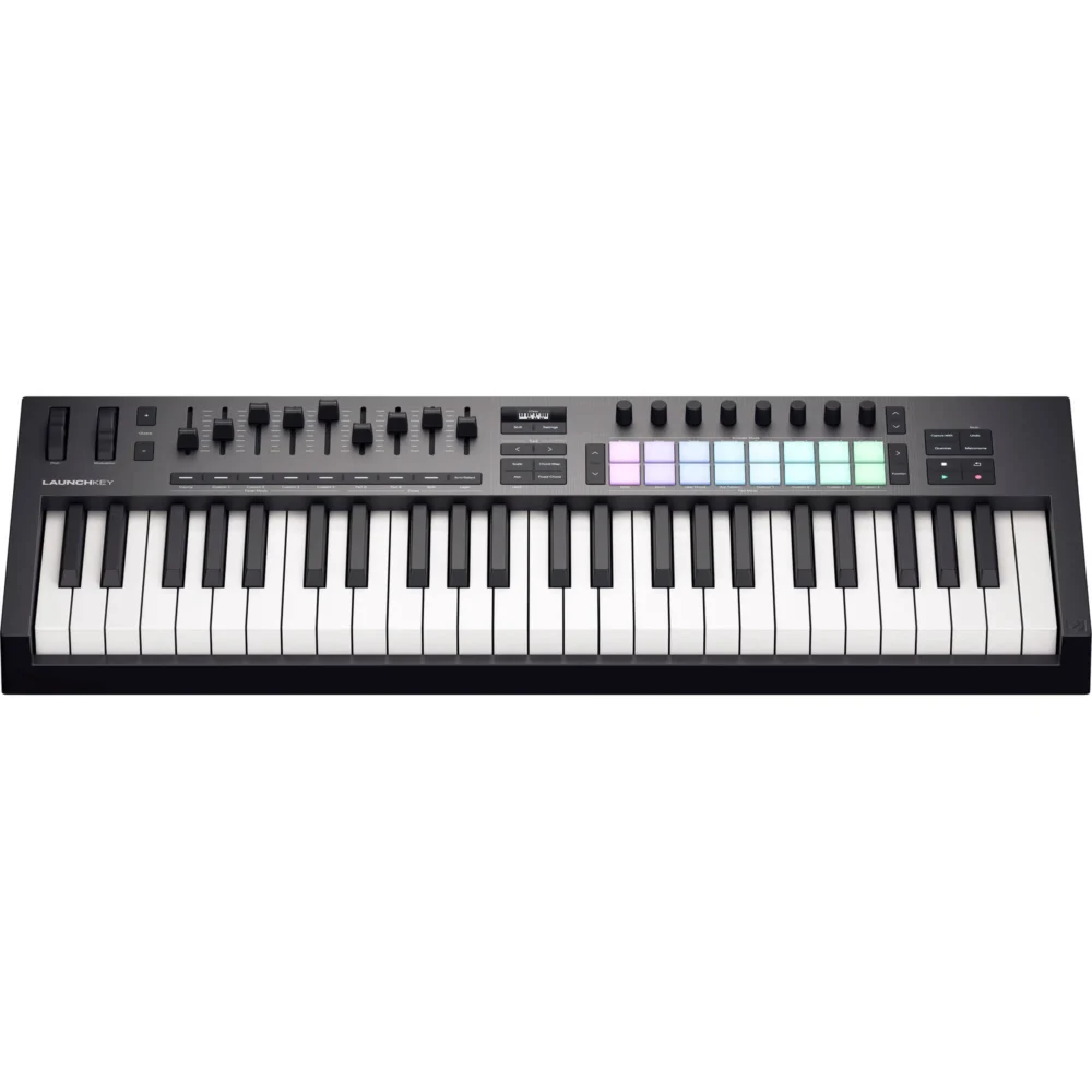 Novation Launchkey 49 MK4 USB MIDI kontroler sa 49 dirki, RGB padovima i OLED ekranom – Prodaja Artist d.o.o. Banja Luka, Sarajevo