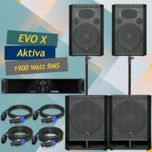 Artist razglas paket: Wharfedale Pro EVO X15 / X18B / CPD2600 / stalci / kablovi