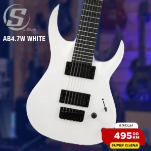 S by Solar AB4.7W White sedmožičana gitara