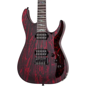 Schecter C-1 Silver Mountain Blood Moon gitara
