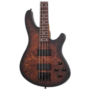 Schecter C-4 STANDARD Tobacco Burl bass gitara