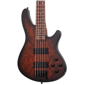 Schecter C-5 STANDARD Tobacco Burl bass gitara
