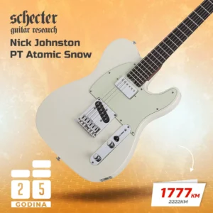 Schecter Nick Johnston PT Atomic Snow gitara