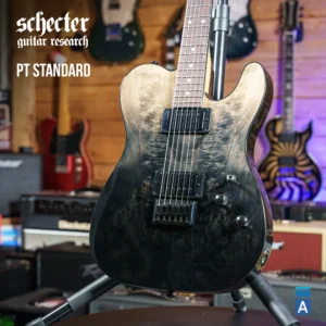 Schecter PT STANDARD Black Fade Burst Burl gitara