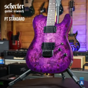 Schecter PT STANDARD Purple Burst Burl gitara