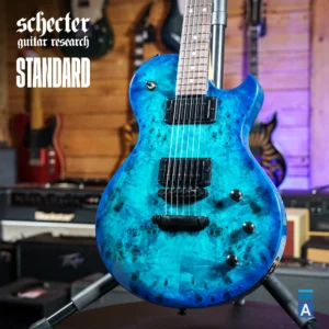 Schecter Solo-II STANDARD Ocean Blue Burst Burl gitara