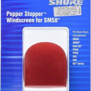 Shure A58WS RD spužva za mikrofon crvena