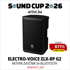 Sound Cup 2026: Electro-Voice ZLX-8P G2 aktivni 8" BT zvučnik