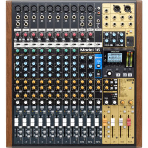 TASCAM Model 16, hibridni mikser, SD snimač, USB audio interfejs, analogna mikseta, multitrack rekorder, Tascam mixer. Prodaja u Artist d.o.o. prodavnicama Banja Luka, Sarajevo.