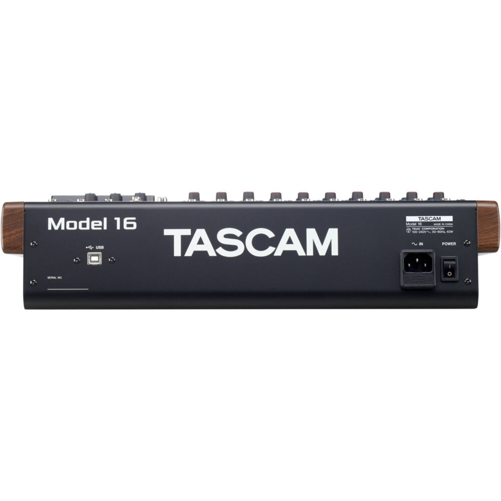 TASCAM Model 16, hibridni mikser, SD snimač, USB audio interfejs, analogna mikseta, multitrack rekorder, Tascam mixer. Prodaja u Artist d.o.o. prodavnicama Banja Luka, Sarajevo.