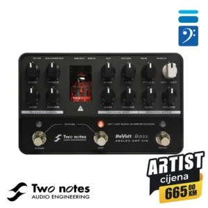 Two Notes ReVolt analogna Bass Amp Simulator pedala DI box