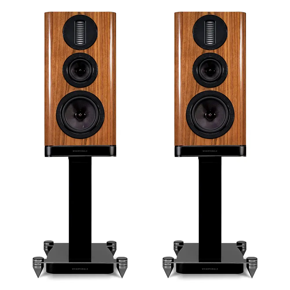 HiFi zvučnici, par, trosistem, Bas 6.5", Mid 4", stakleno-vlaknasta membrana, visoki 27mm x 90mm AMT, snaga pojačala 25W - 150W, premium dizajn, kvalitetne komponente, Walnut orah boja. Prodaja Artist d.o.o. prodavnice Banja Luka, Sarajevo