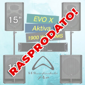 Wharfedale Pro EVO X kompletan razglas- 2x X15, 2x X18B, 1x CPD2600, 2x SP-1X