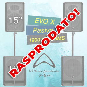 Wharfedale Pro EVO X razglas - 2x X15, 2x X18B zvučnici, 2x SP-1X stalci