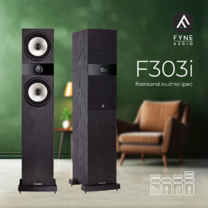 Fyne Audio F303i Black Ash floorstand zvučnici (par)
