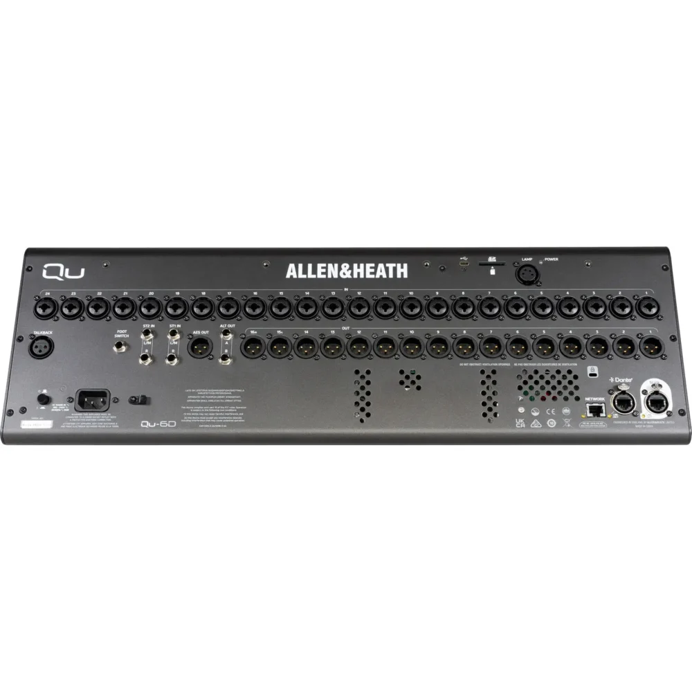Allen & Heath Qu-6D digitalni mikser sa 96kHz DSP jezgrom i Dante mrežnim interfejsom. Profesionalno rješenje za miks i integraciju. Prodaja Artist d.o.o. Banja Luka, Sarajevo, Doboj