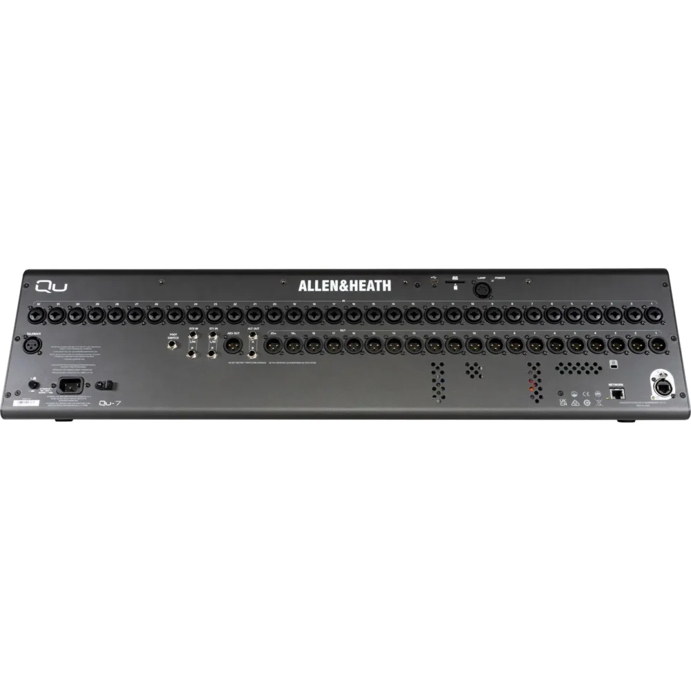 Allen & Heath Qu-7 digitalni mikser sa 33 motorizovana fadera, 96kHz obradom, DEEP efektima i naprednim ulazno/izlaznim opcijama. Prodaja Artist d.o.o. Banja Luka, Sarajevo, Doboj.