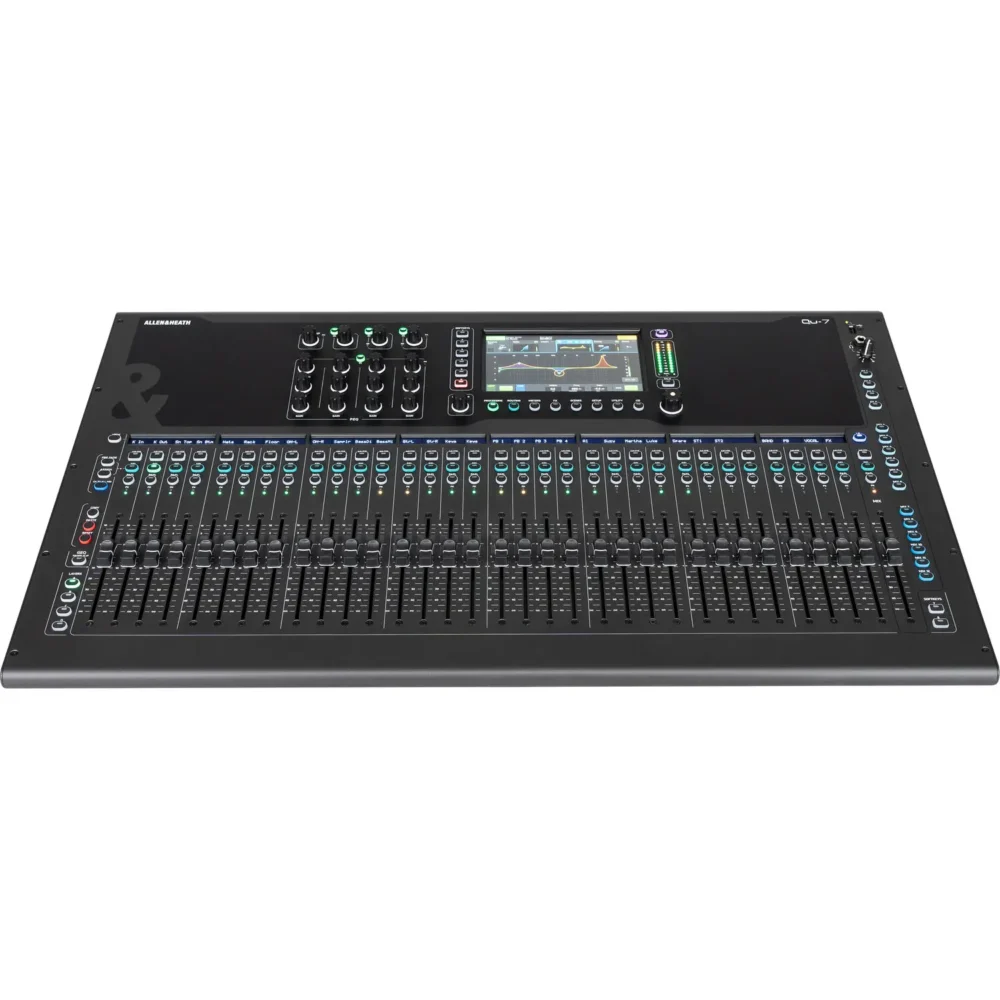 Allen & Heath Qu-7 digitalni mikser sa 33 motorizovana fadera, 96kHz obradom, DEEP efektima i naprednim ulazno/izlaznim opcijama. Prodaja Artist d.o.o. Banja Luka, Sarajevo, Doboj.