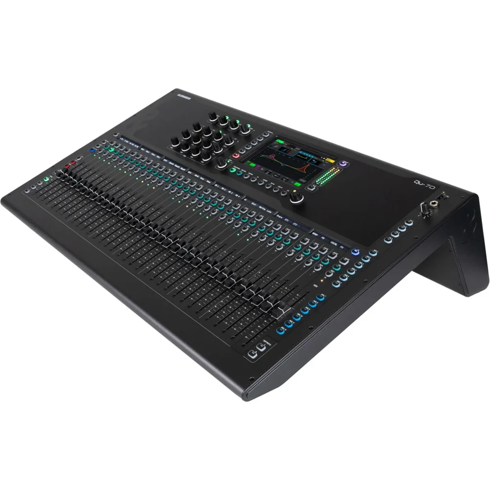 Allen & Heath Qu-7D digitalni mikser sa 33 motorizovana fadera, 96kHz obradom, Dante interfejsom i DEEP efektima. Prodaja Artist d.o.o. Banja Luka, Sarajevo, Doboj.