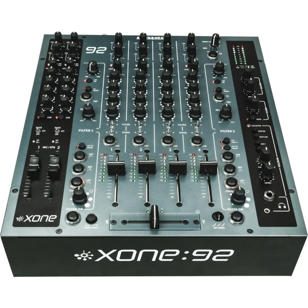 Allen & Heath XONE:92 MK2 – profesionalni 4+2 kanalni DJ mikser sa analognim filterima i preciznom 4-band EQ kontrolom. Prodaja Artist d.o.o. Banja Luka, Sarajevo, Doboj