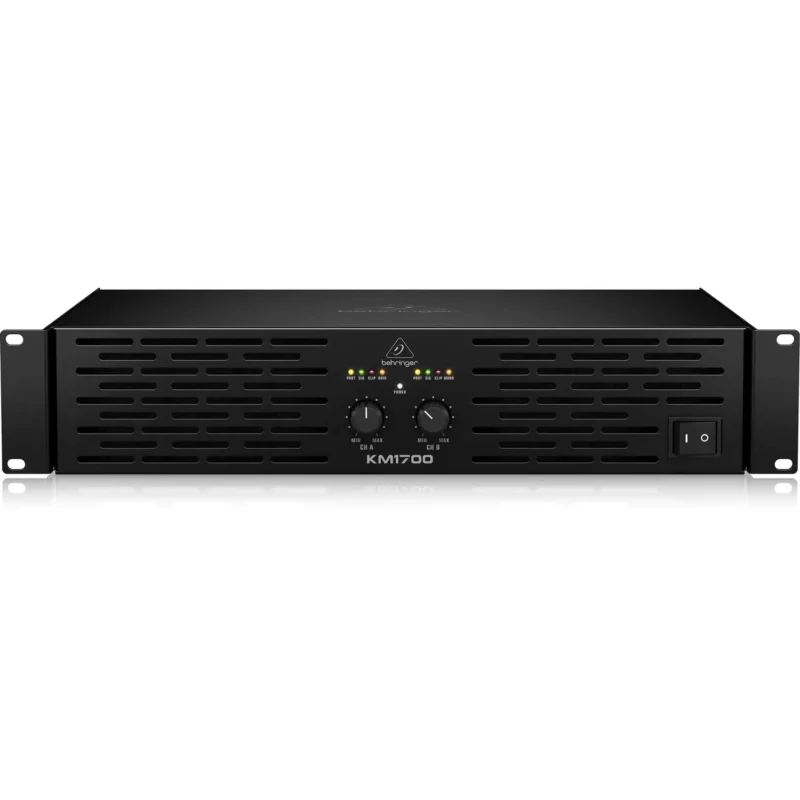 Behringer KM1700 stereo pojačalo 2x800W sa ATR tehnologijom i speakON konektorima. Prodaja Artist d.o.o. Banja Luka, Sarajevo, Doboj