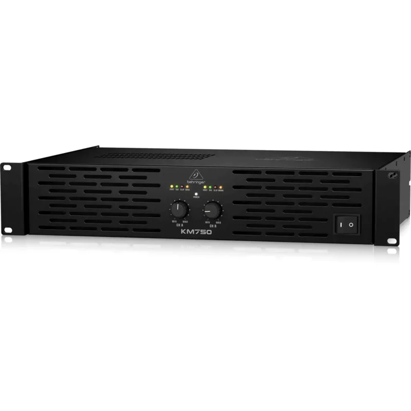 Behringer KM750 stereo pojačalo 2x400W sa ATR tehnologijom i speakON konektorima. Prodaja Artist d.o.o. Banja Luka, Sarajevo, Doboj