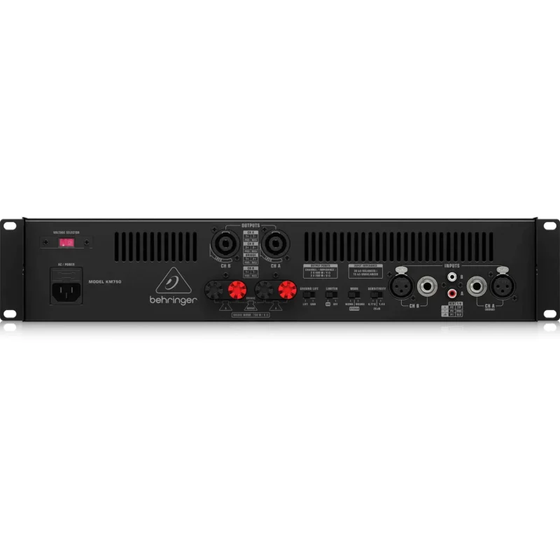 Behringer KM750 stereo pojačalo 2x400W sa ATR tehnologijom i speakON konektorima. Prodaja Artist d.o.o. Banja Luka, Sarajevo, Doboj