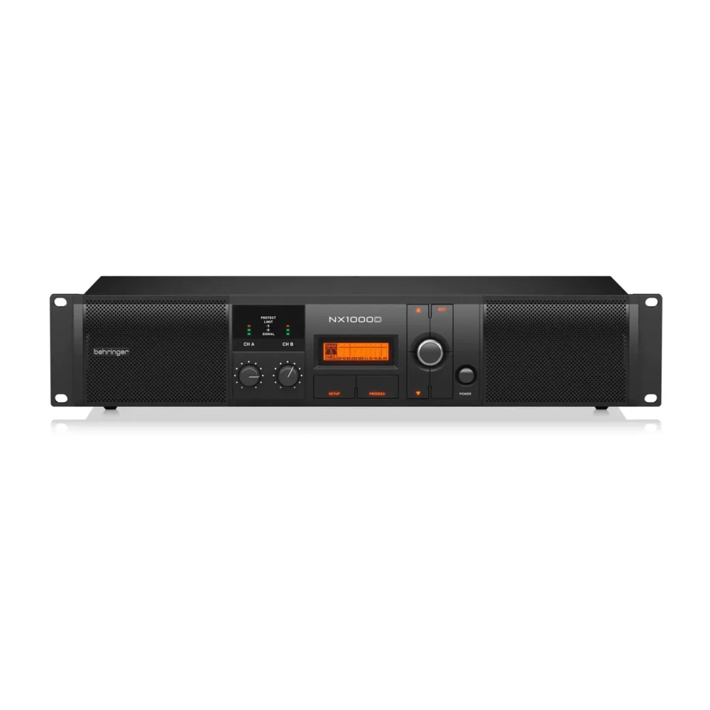 Behringer NX1000D pojačalo – 2-kanalni DSP Class-D uređaj sa speakON izlazima i USB kontrolom. Prodaja Artist d.o.o. Banja Luka, Sarajevo, Doboj