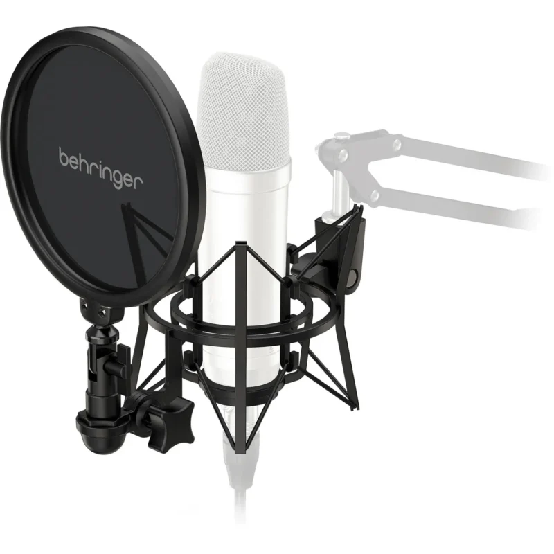 Behringer SMP1000 shockmount sa odvojivim pop filterom za mikrofone velikih membrana. Izolacija i fleksibilnost. Prodaja Artist d.o.o. Banja Luka, Sarajevo, Doboj