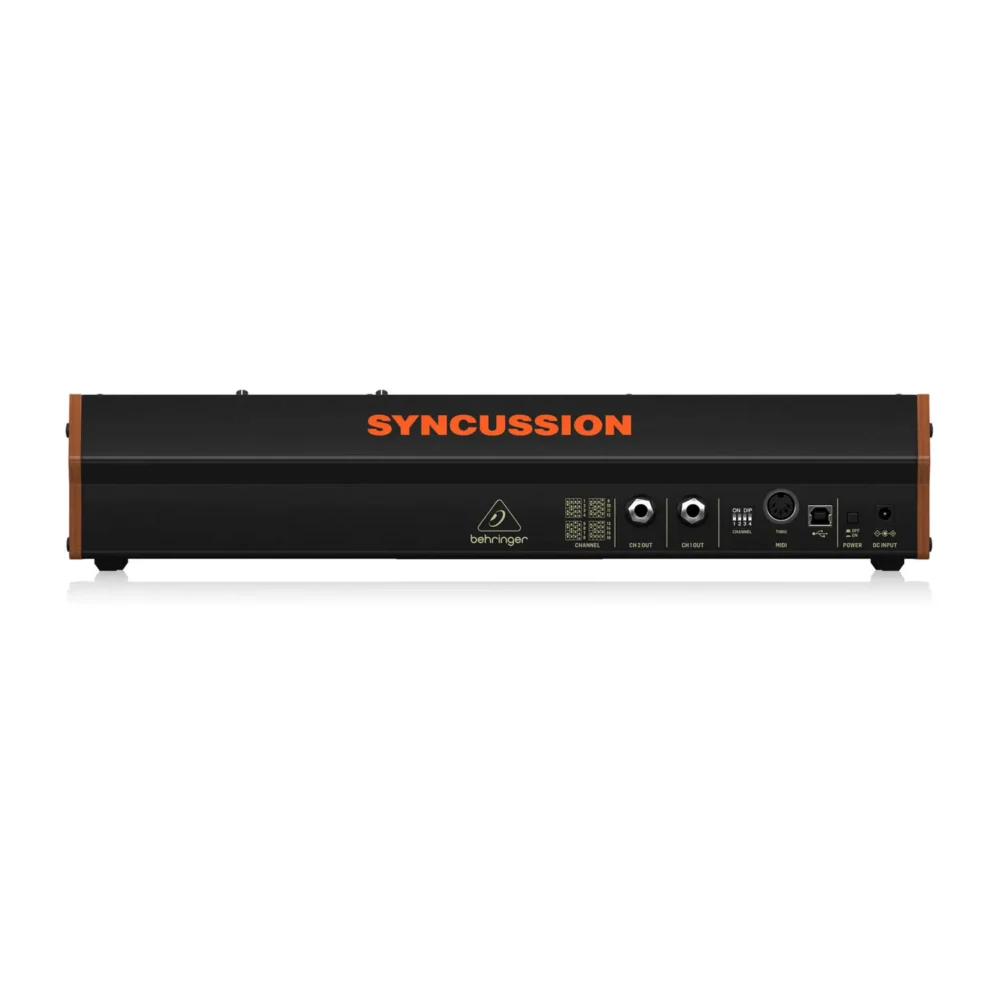 Behringer SYNCUSSION SY-1 analogni perkusivni sintisajzer s dvokanalnim dizajnom i Eurorack kompatibilnošću. Prodaja Artist d.o.o. Banja Luka, Sarajevo, Doboj.