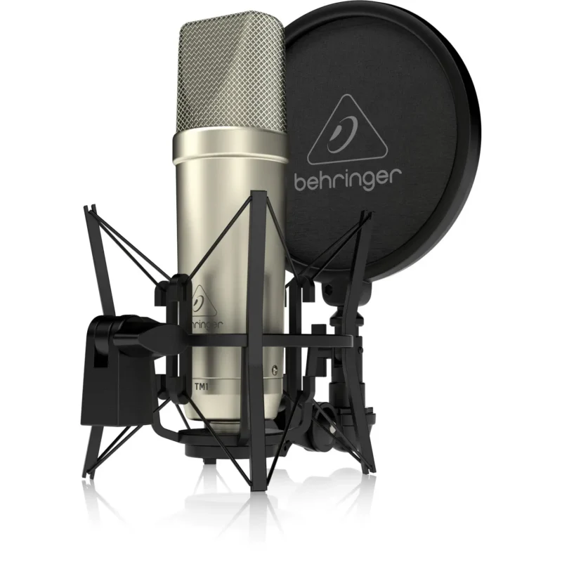 Behringer TM1 je studijski kondenzatorski mikrofon sa 1" zlatnom dijafragmom, shock mountom i XLR kablom. Prodaja Artist d.o.o. Banja Luka, Sarajevo, Doboj
