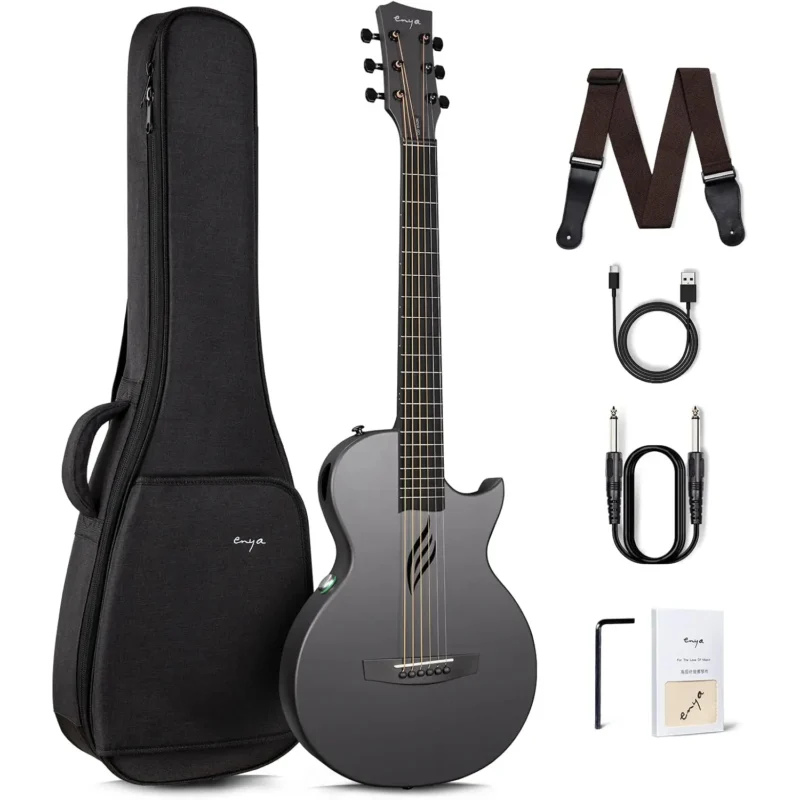 Enya Nova Go SP1 crna ozvučena gitara od karbonskih vlakana sa SP1 sistemom i kompaktnim dizajnom. Prodaja Artist d.o.o. Banja Luka, Sarajevo, Doboj