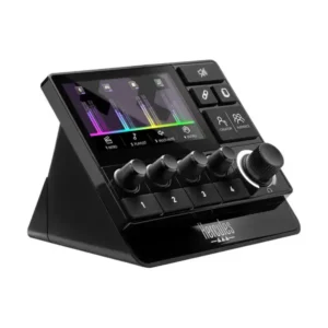 Hercules Stream 200 XLR Audio Controller – napredni streaming kontroler sa XLR ulazom, VU metrima i programabilnim tasterima. Prodaja Artist d.o.o. Banja Luka, Sarajevo.