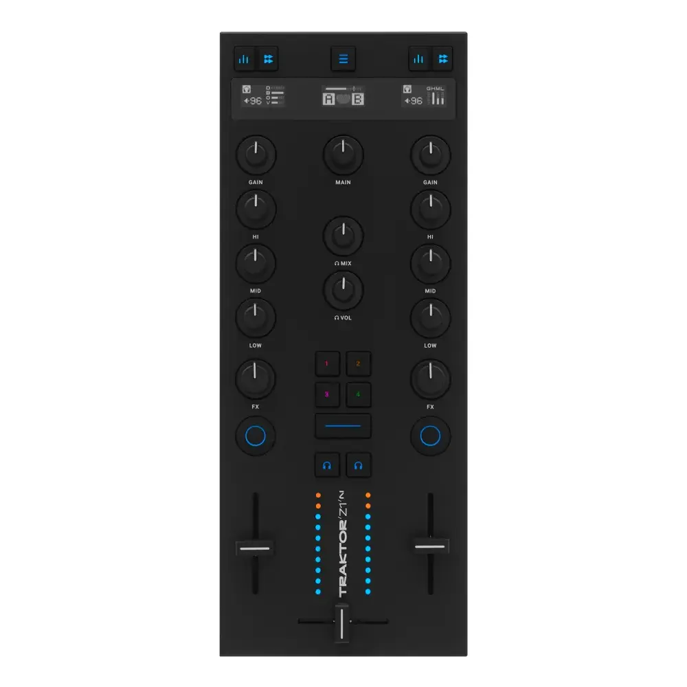 Traktor Z1 MK2 – ultra-kompaktni DJ mikser i kontroler sa ugrađenim audio interfejsom i OLED displejima. Prodaja Artist d.o.o. Banja Luka, Sarajevo, Doboj